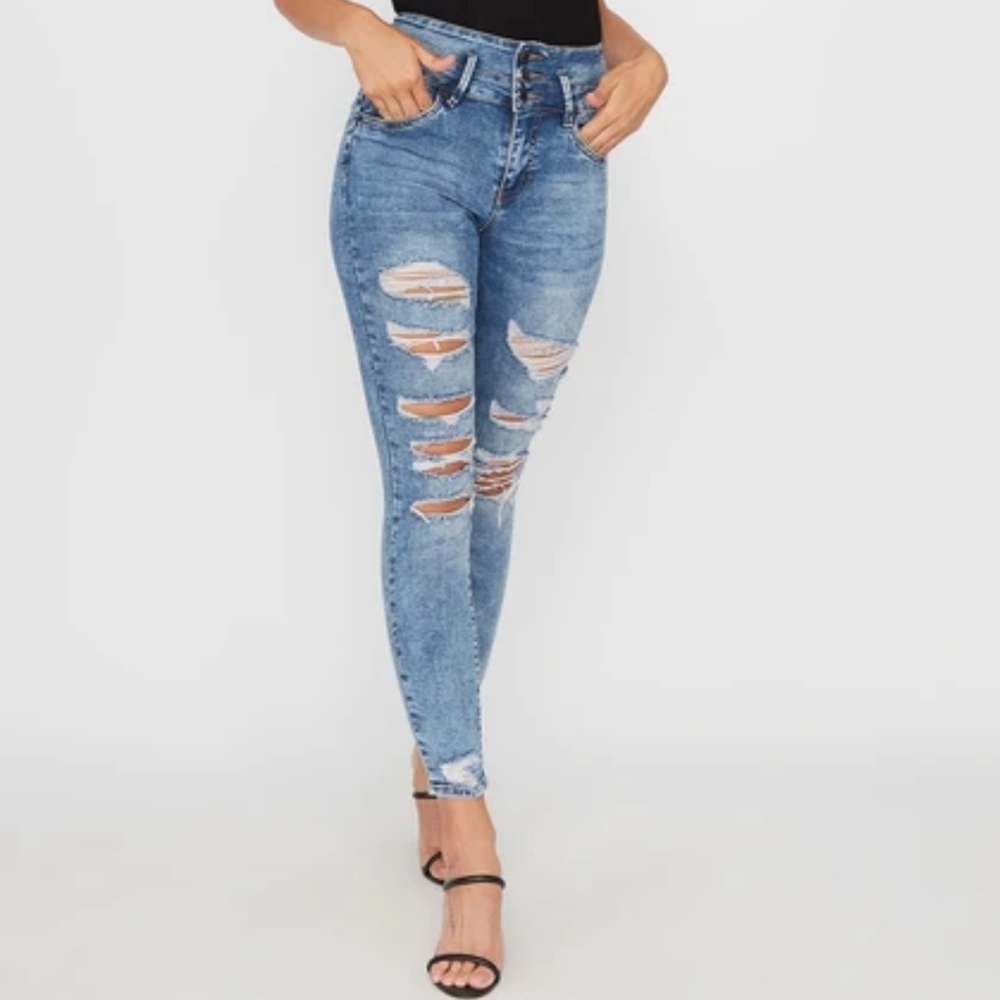Ibiza Ripped Blue Jeans